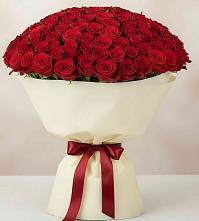 Букет 101 Красная роза Милано в Горноправдинск