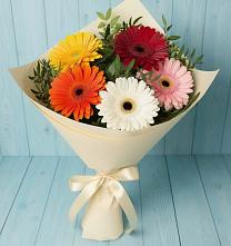 Букет цветов из:  Герберы в Горноправдинск