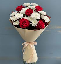 Букет цветов из:  Розы и Хризантемы в Горноправдинск