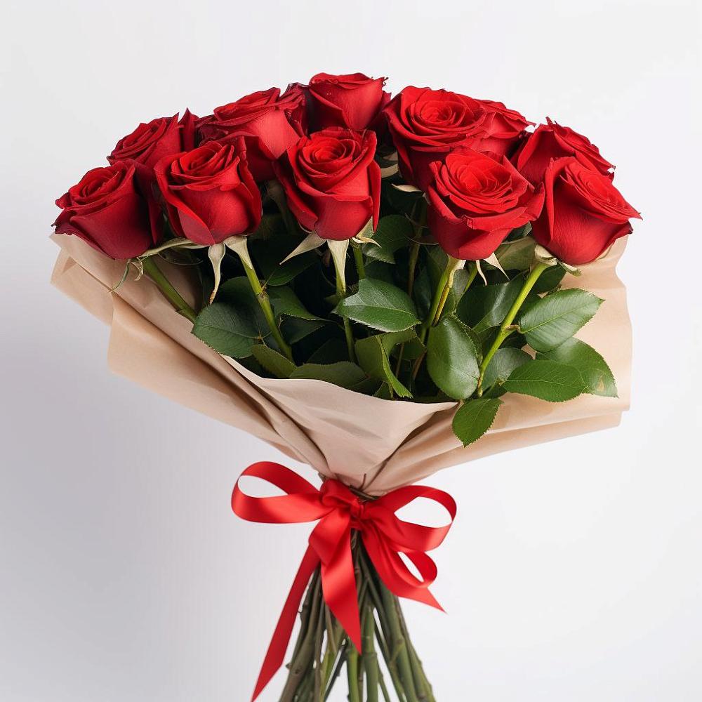 Букет 11 Красных роз Эдлесс Лав в Горноправдинск