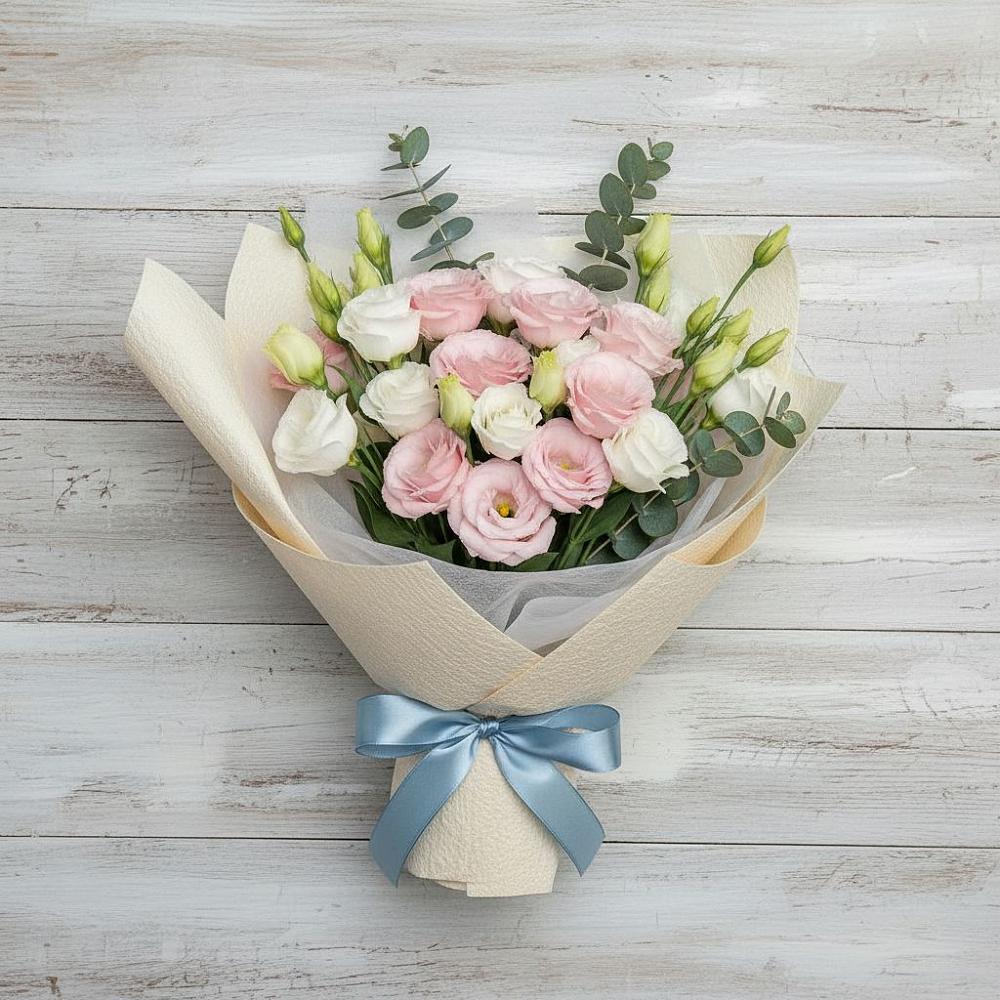 Букет цветов из: Лизиантусы в Горноправдинск